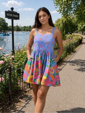 Mister Zimi Sophie Mimi Floral Print Sundress Multicolor Size 12 NWT